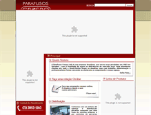 Tablet Screenshot of parafusoscrespo.com.br